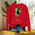 thumbnail image 3 of Aofany St Patricks Day Sweatshirt Women Long Sleeve Crewneck Shamrock St. Patricks Shirts Tee Tops Cute Holiday Pullovers, 3 of 6