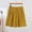 Yellow, variant on Women's Plus Size Solid Color Elastic Waist Shorts Stretchy Jacquard Pattern Side Pockets Casual Bottoms Yellow