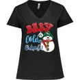 thumbnail image 3 of Inktastic Baby It's Cold Outside Women's Plus Size V-Neck T-Shirt, 3 of 5