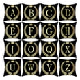 thumbnail image 6 of Limei Cushion Cover Comfortable to Touch Black Gold Letter Pillowcase Clear Printing Excellent for Living Room, 6 of 7