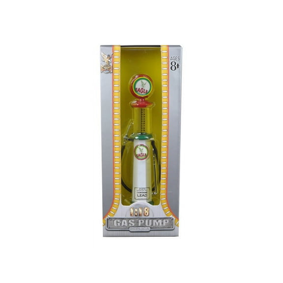 Eagle Gasoline Vintage Gas Pump Cylinder 1/18 Diecast Replica by Road Signature