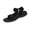Black, variant on EKVAHL Women's Adjustable Sport Sandals, Strap Closure Outdoor Shoes, Anti-Slip Rubber Sole for Hiking Travel Beach and Casual Wear Black