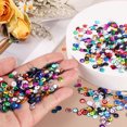 thumbnail image 4 of Uxcell Loose Sequins 1400Pcs Silver Backed Cup Embroidery Sequins for Jewelry Making Crafts Sewing, Bronze, 4 of 6