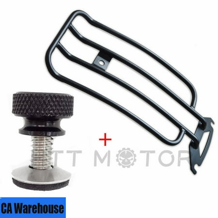 HTT- Black Solo Seat Luggage Rear Fender Rack+Seat Bolt FIT For Harley Touring