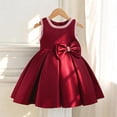 thumbnail image 6 of WhouRiu Girls Elegant Sleeveless Dress Wedding Birthday Party Gown Cute Bow Ruffle Princess Dresses, 6 of 8
