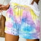 thumbnail image 3 of Mujeres Pantalones Cortos con Bolsillos Impresos Detalle Vendaje, Casual Y Suelto Ajuste Pantalones Cortos de las Mujeres para el Verano, 3 of 5