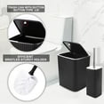 thumbnail image 4 of Bathroom Accessories Set - Gorgeous Bathroom Set, 10PC Bathroom Accessory Set, Toilet Brush, Trash Can, Qtip Holder Dispenser & Soap Dispenser, 4 of 13