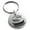 Silver, variant on Stainless Steel Letter S Initial 3D Monogram Engraved Small Medallion Circle Charm Keychain Keyring