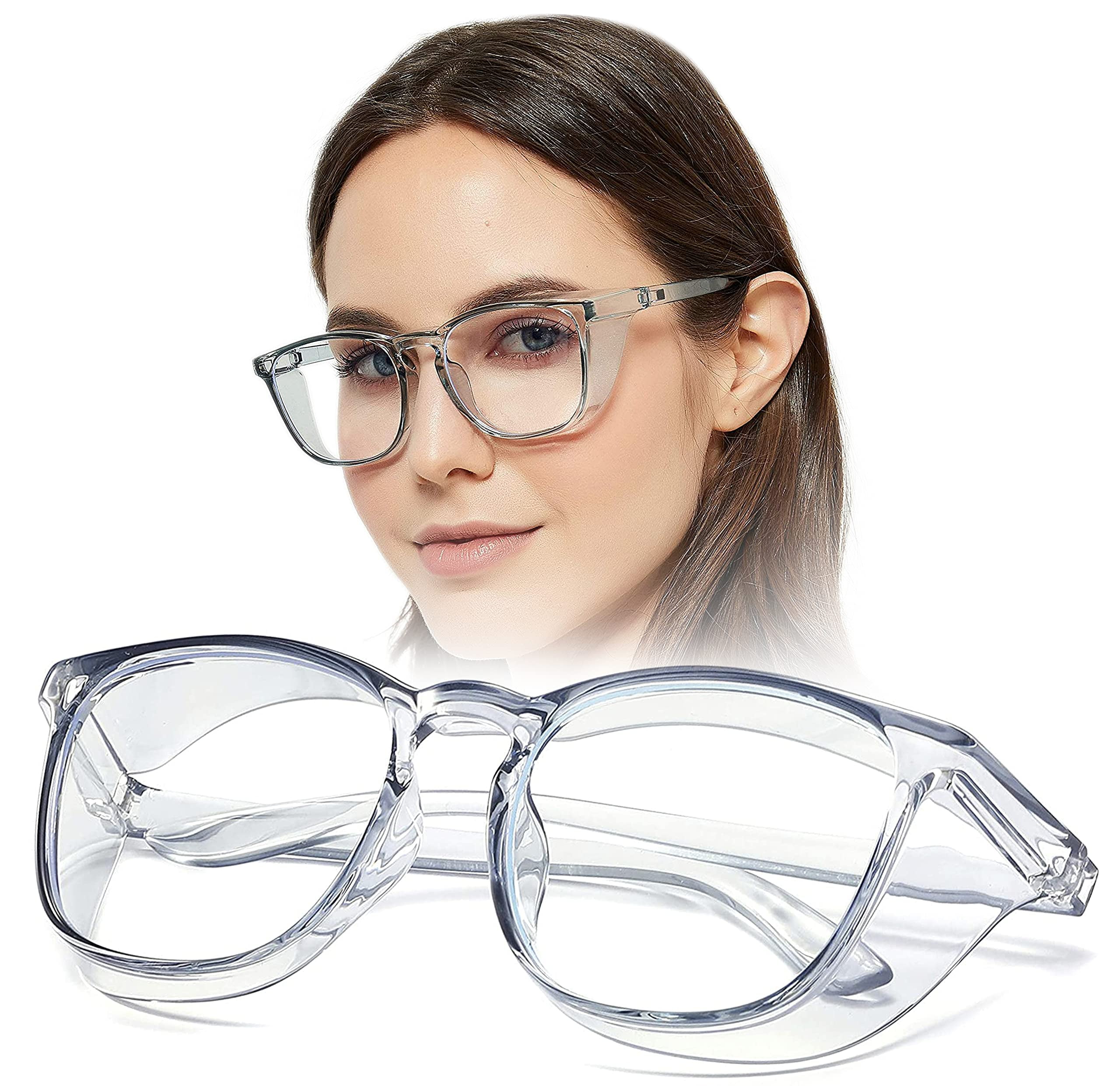 SeeBand Retro Blue Light Blocking Glasses Semi Rimless Computer Gaming Glasses for Women Men 