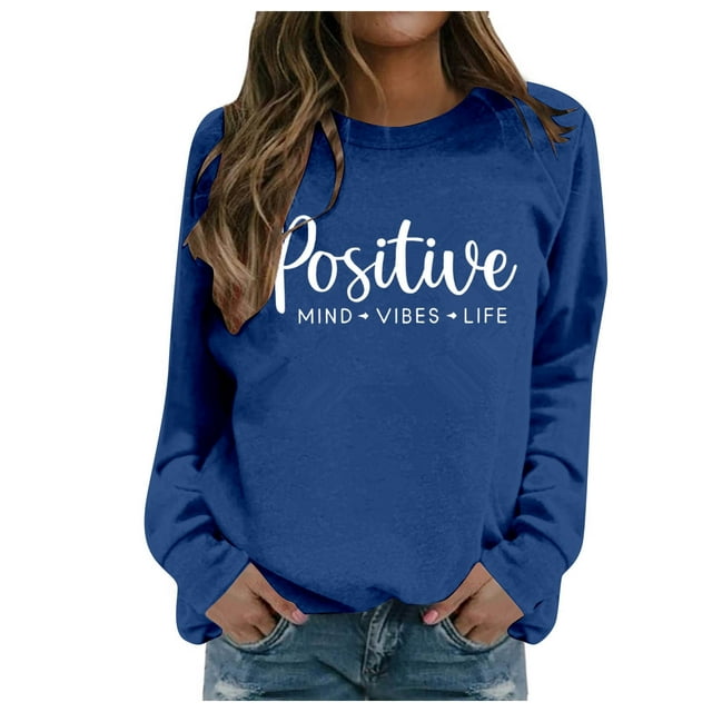 Sweat à Capuche Décontracté à la Mode Automne et Hiver Imprimé Lettres Anglaises Tendance Col Rond Manches Longues 4x Chandail en Molleton Athlétique pour Femmes Chandail en Molleton Léger pour Dames Grande Taille