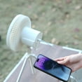 thumbnail image 3 of Portable Camping Fan Rechargeable Outdoor Camping Ceiling Fan Led Light, 3 of 20