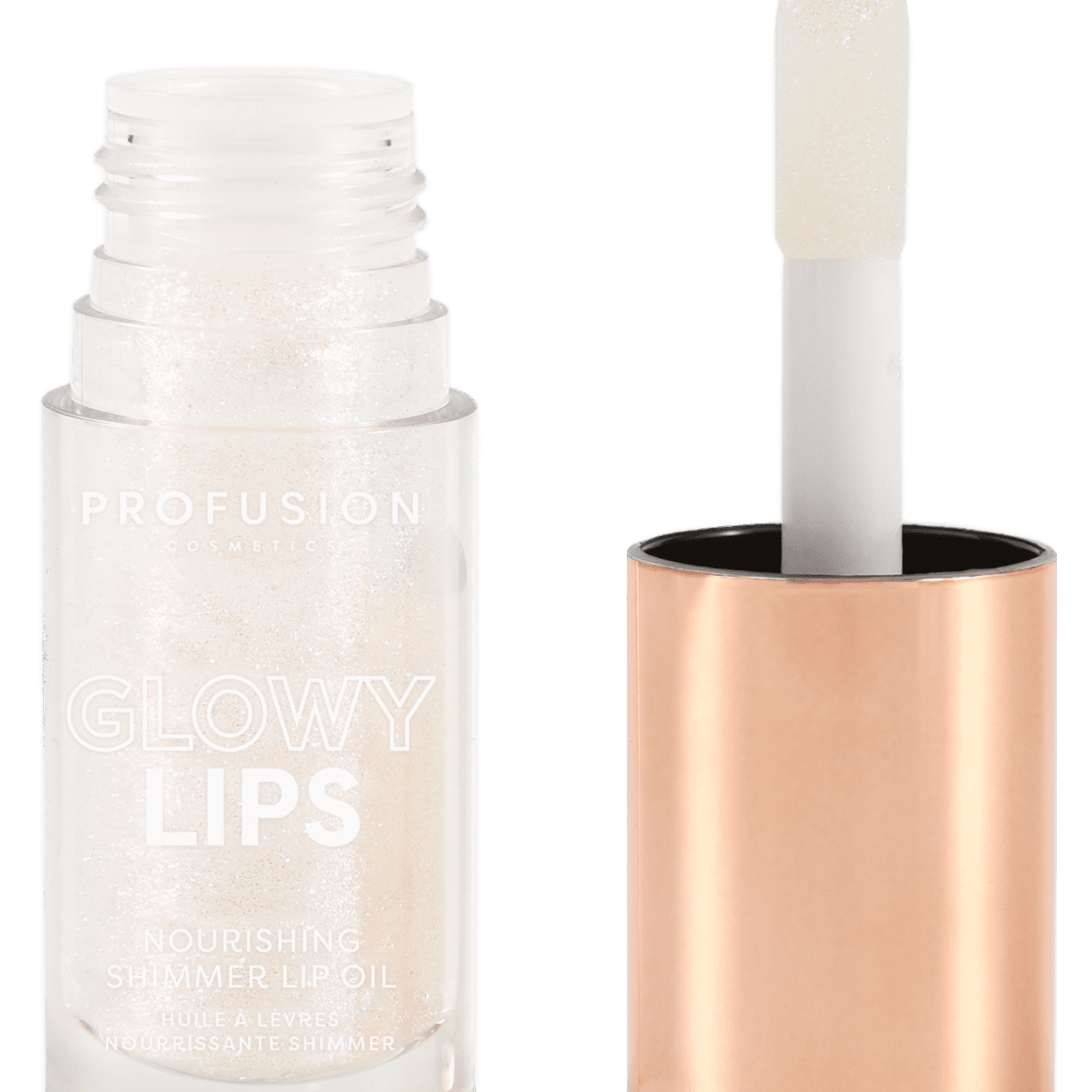 Profusion Cosmetics Nourishing Shimmer Lip Oil Glowy Lips- Sprinkles