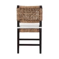 thumbnail image 5 of bali & pari Alise Mahogany wood and Seagrass BOHO Dining Chair, Natural Brown, 5 of 9