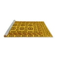 thumbnail image 2 of Ahgly Company Machine Washable Indoor Square Southwestern Yellow Country Area Rugs, 8' Square, 2 of 4