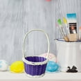 thumbnail image 5 of Post-New Year Promotion Dienrx Event & Party, Mini Easter Baskets for Crafts Decor Mini Rattan Picnic Basket Kids Easter Baskets Empty Plastic Easter Basket for Easter Egg Hunt, 5 of 6