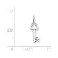 thumbnail image 2 of 14k WG R Key Charm in 14k White Gold, 2 of 2
