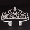 thumbnail image 5 of Ella Celebration Birthday Girl Tiara and Sash Bundle Party Supplies Accessories, Birthday Girl Swirl Design Set, 5 of 5