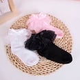 thumbnail image 4 of Dweltoz Girls Ruffle Socks Toddler Lace Frilly Dress Socks with Big Ruffles Cute Princess Style Cotton Crew Socks for Little Kids Girls 0-10 Years, 4 of 4