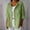 Light Green, variant on Women's Shirts Cotton Linen Tops Long-sleeved V Neck Shirts Rolled Cuffed Cotton Linen Tops for Women 3/4 Sleeve Button-down Front Button Down Shirts for Women Collared Loose Green S