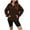 a-Coffee4313, variant on VNKIDY Women's Sweatshirt Casual Solid Color Loose Fit Half Zip Lapel Pullover Long Sleeve Athletic Sweatshirts For Outdoor Wear Soft Tops