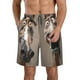 thumbnail image 1 of Fotbe Funny Horse Faces Expressions Trajes de Baño Estampados para Hombre, Shorts de Verano de Secado Rápido, Ropa de Playa, Bañadores-3X-Large, 1 of 6