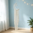 thumbnail image 5 of 3 Styles Macrame Moon Dreamcatcher Wall Hanging, Hand Woven Cotton Tassel Tapestry, Boho Home Wall Art Decor for Bedroom Living Room Dorm Nursery Apartment, 5 of 6