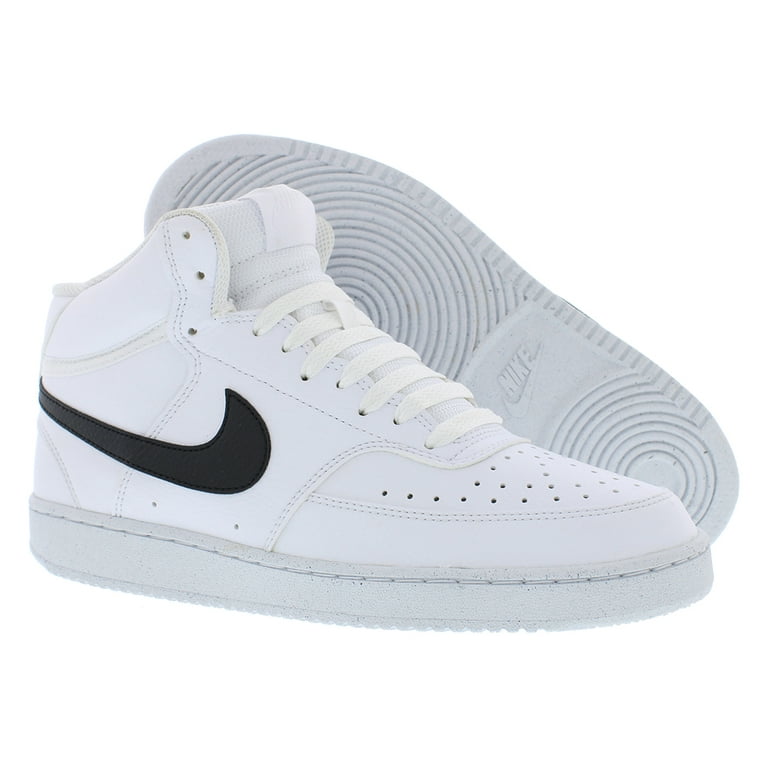 Nike Court Vision Next Nature Men s Mid Top Shoes Color White Black White Size 14 Walmart