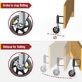 thumbnail image 6 of HOLKIE 4 inch Spring Loaded Gate Wheel,2Pack Heavy Duty Swivel Gate Caster Wheel for Wooden Gate and Fence 220 LBS Load Capacity,Black, 6 of 9