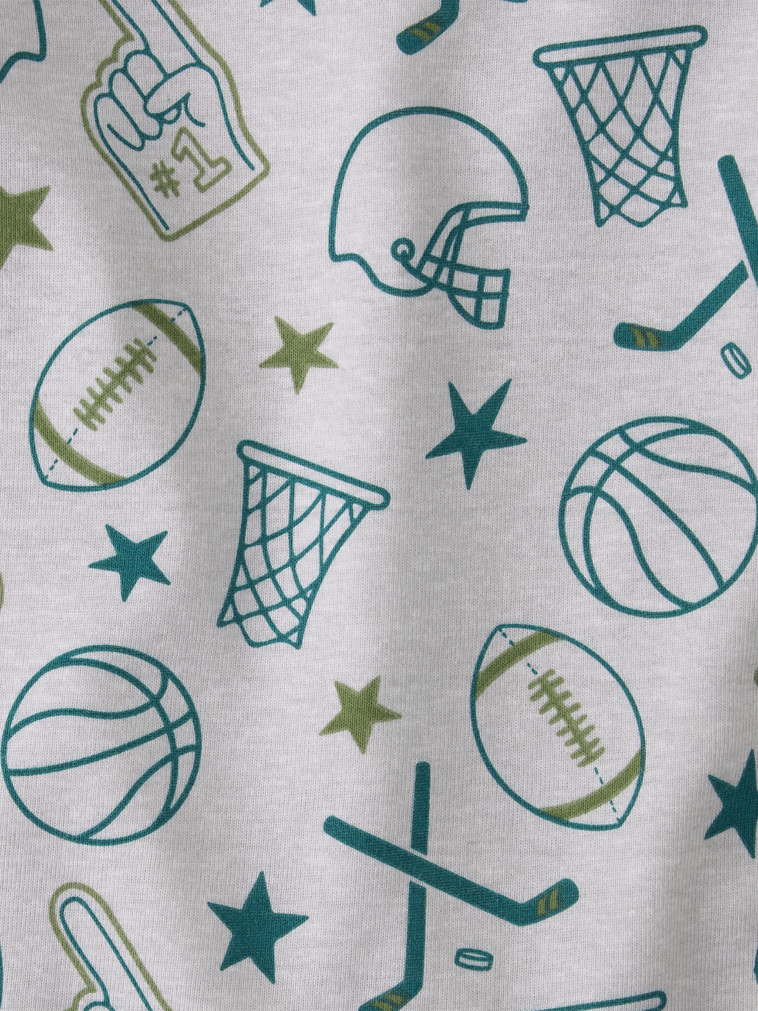 The Children's Place Boys Short Sleeve Snug Fit Sports Print Cotton Pajamas, Sizes 4-16
