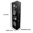 thumbnail image 2 of Caja de madera NEGRA con 2 mezcaleros de barro, 2 of 3