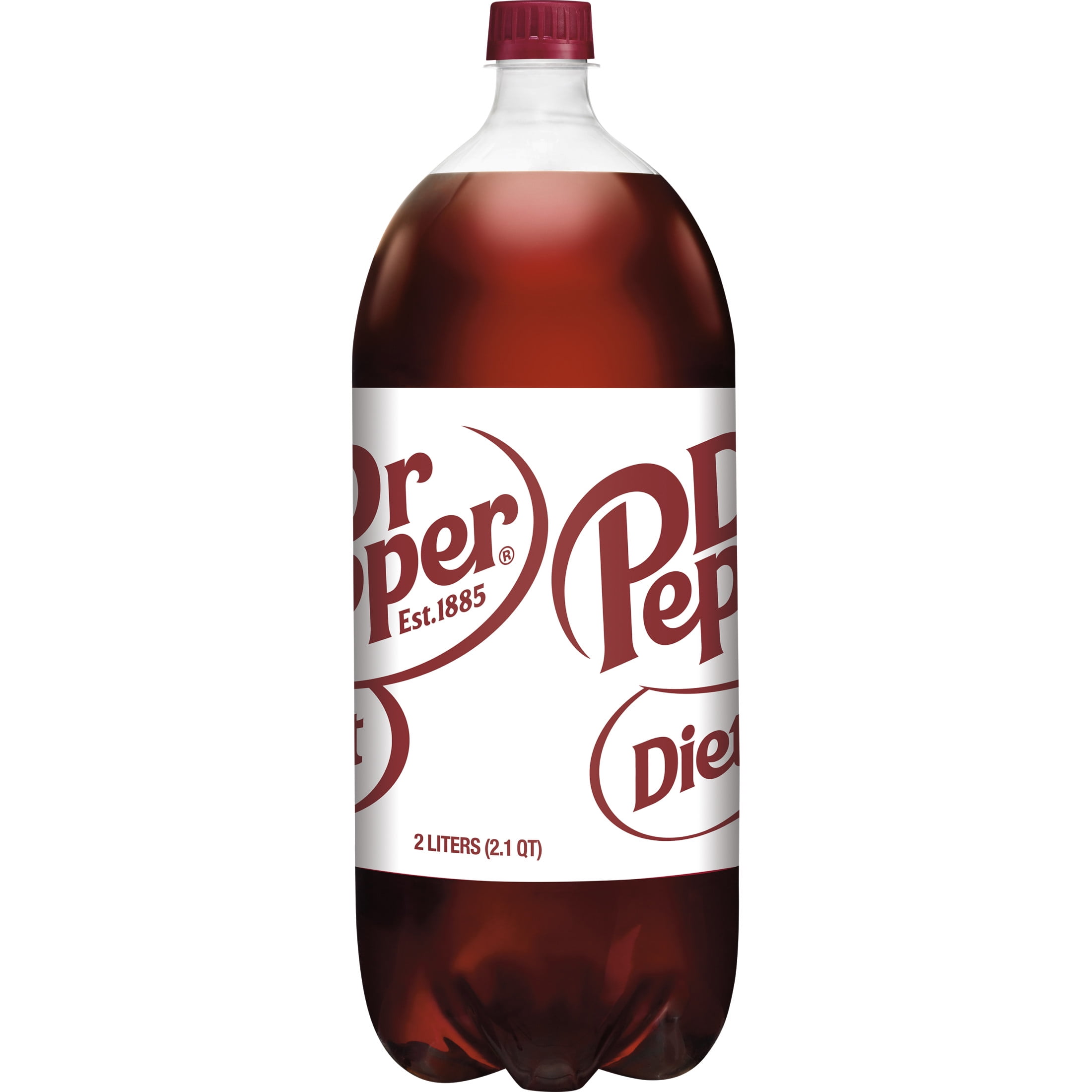 Diet Dr Pepper Soda Pop, 2 L, Bottle