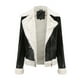 thumbnail image 5 of Abrigos de Invierno Para Mujer Chaquetas de Cuero de Piel Sintética Cálida Manga Larga Slim Parkas Chaqueta Sin Capucha Odeerbi  ODB172909, 5 of 9