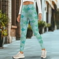 thumbnail image 4 of Renewold Mermaid Scales Green Yoga Pants for Women with Pockets Full Length Workout Yoga Pants High Waisted Tummy Control Athletic Pants Activewear Casual Leggings, 3XL, 4 of 8