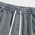 thumbnail image 7 of Men's Baggy Denim Shorts Vintage Washed Jean Short Fashion Loose Fit Jorts Bermuda Shorts, 2026 Summer Trendy Streetwear, 7 of 7