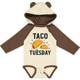thumbnail image 3 of Inktastic Taco Tuesday Boys or Girls Long Sleeve Baby Bodysuit, 3 of 5
