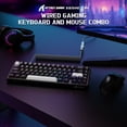 thumbnail image 2 of ATTACK SHARK X65 HE Wired Rapid Trigger Magnetic Switch 65% Mechanical Gaming Keyboard and R1 Mouse Combo,8KHZ Polling Rate,2.4Ghz Wireless/USB C/BT Lightweight Mice,18K DPI for Esport Gamer, 2 of 10