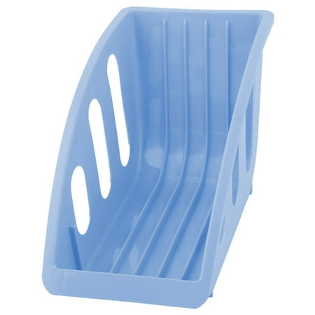 Deep Dish Restaurant - Restaurant Kitchen Plastic Plate Bowl Drying Storage Holder Dish Rack Blue
