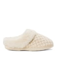 thumbnail image 2 of Dearfoams Womens Claire Cable Knit Chenille Clog House Slipper, 2 of 9