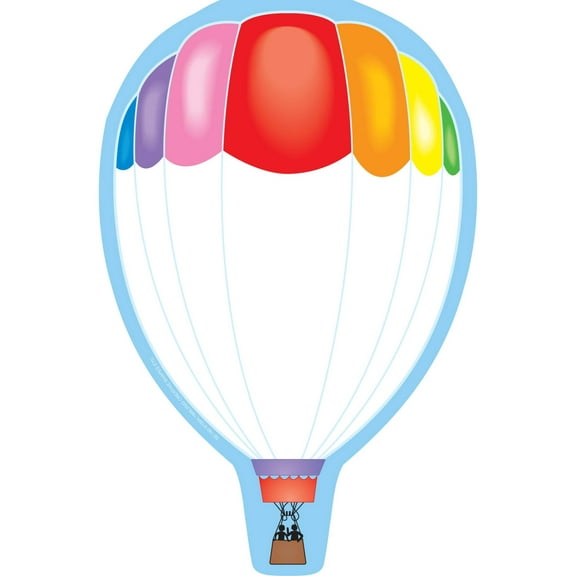 SHAPES ETC. Large Notepad - Hot Air Balloon