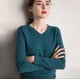 thumbnail image 5 of Sueter De Mujer Moda Sweater Dama Cuello V Abrigo Ligero LOLE  Sueter, 5 of 7