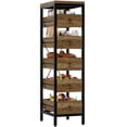 thumbnail image 1 of EDTara Small Chest Of Drawers, 5-Drawer Decorative Storage Unit With Metal Frame and Solid Wood Fronts, 1 of 8