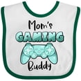 thumbnail image 3 of Inktastic Mom's Gaming Buddy Aqua Controller Boys or Girls Baby Bib, 3 of 4