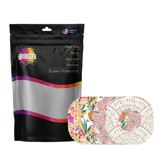 Peelz Girls Summer Variety Patch Patch Tape Designed for The DEXCOM G7 and Stelo Waterproof & Sweatproof Adhesive for 15 Days, Pre-Cut Adhesive Medical Tape, Continuous Glucose Monitor Sensor Cover