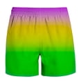 thumbnail image 3 of APEXFWDT Men's Swim Trunks Bathing Suit Big and Tall Board Shorts Swimsuit Casual Elastic Waist Drawstring Gradient Print Shorts S-6X, 3 of 4