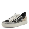 thumbnail image 2 of PATRIZIA GASCAR Women’s Fashion Sneaker – Animal Print Glitter Platform Lace-Up with Stud Accents, 2 of 9