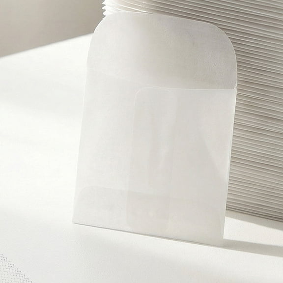 CTIRCHIU 80Pcs Transparent Small Envelopes for Stamps with Clear Storage and Moisture Prevention