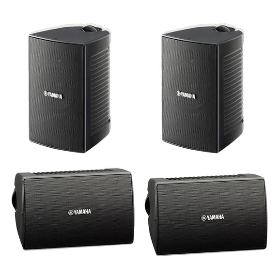 Yamaha NS-AW194 High Performance Outdoor Speakers - 4-Pack (Black)