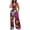 Pink, variant on One Piece Jumpsuits for Women Casual Boho Print Sleevelesss O Neck Zipper Wide Leg Outwear,Pink,M