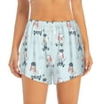 thumbnail image 2 of KLL Poodle Playing Skateboard Pattern Shorts Women,Athletic Shorts High Waisted Running Shorts Pocket Sporty Short Gym Elastic Workout Shorts-Large, 2 of 7