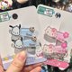 thumbnail image 4 of Sanrio-horquilla transparente de Hello Kitty para niña, adorno de corazón, Melody Kuromi Material acrílico, Clip fijo, Kawaii, 4 of 5